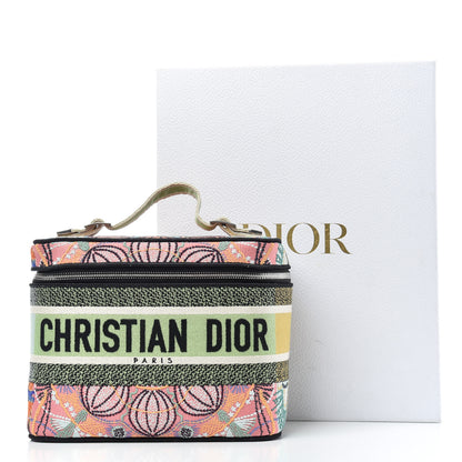 Christian Dior Canvas Embroidered Dior In Lights Diortravel Vanity Case Multicolor 7 of 7