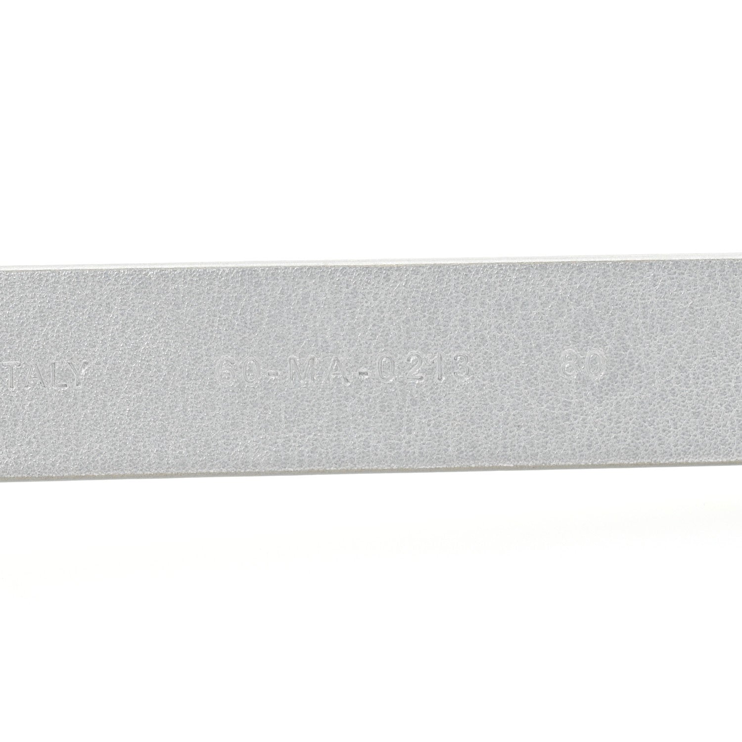 Christian Dior Metallic Calfskin Saddle Belt 80 32 Silver 6 of 8