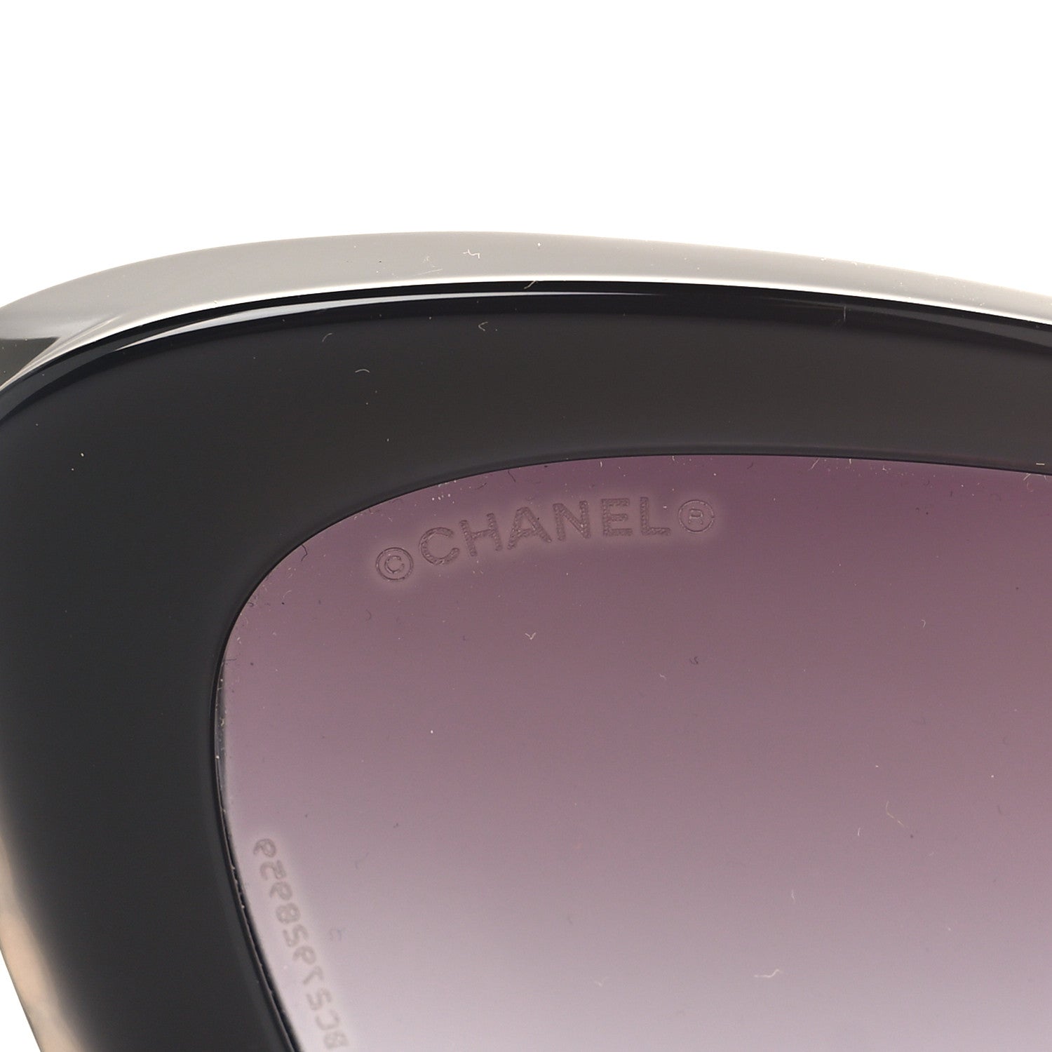 Chanel Acetate Pearl Cat Eye CC Sunglasses 5481-H Black 7 of 8