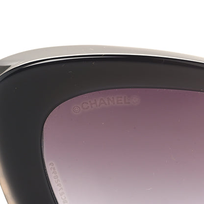 Chanel Acetate Pearl Cat Eye CC Sunglasses 5481-H Black 7 of 8
