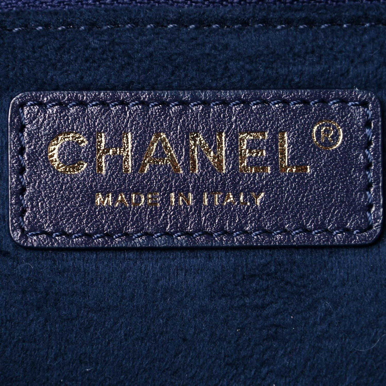Chanel Caviar Small Studded Deauville Tote Navy 6 of 9