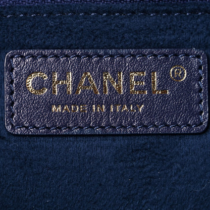 Chanel Caviar Small Studded Deauville Tote Navy 6 of 9