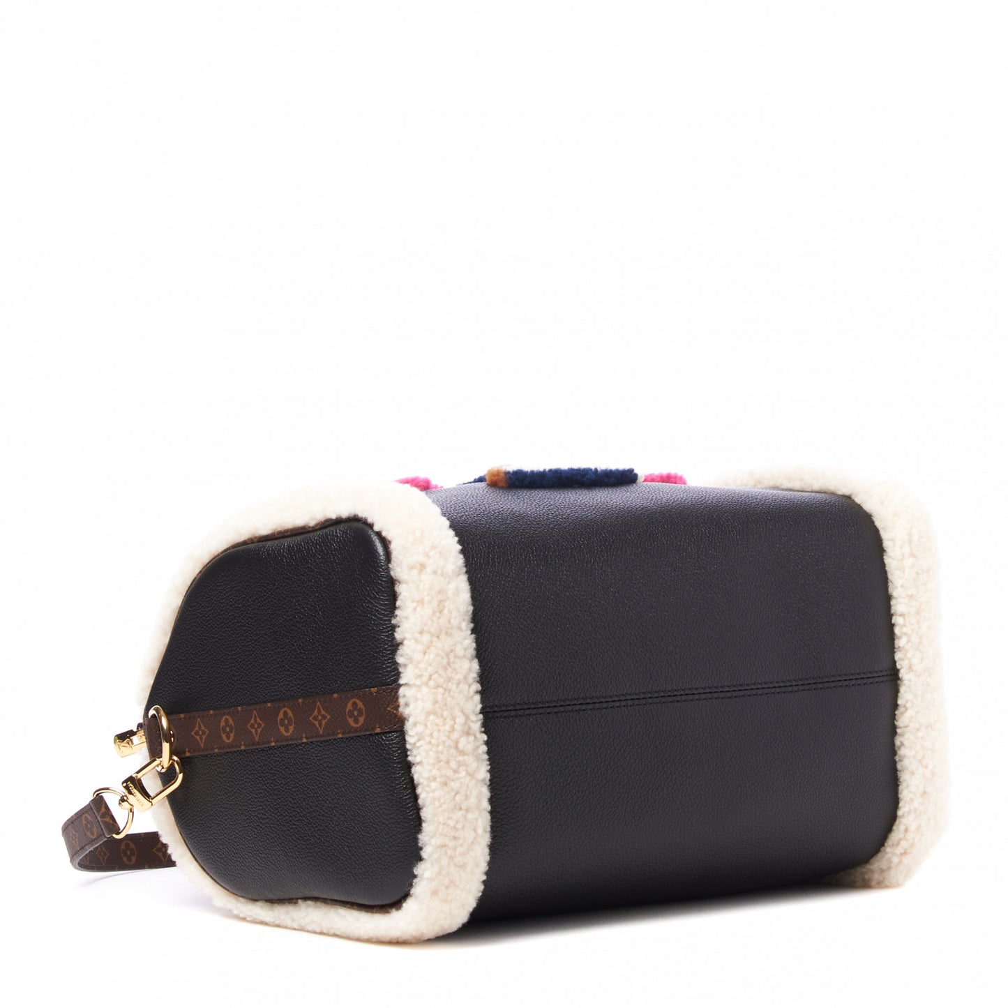 Calfskin Monogram Teddy Speedy Bandouliere 30 Black