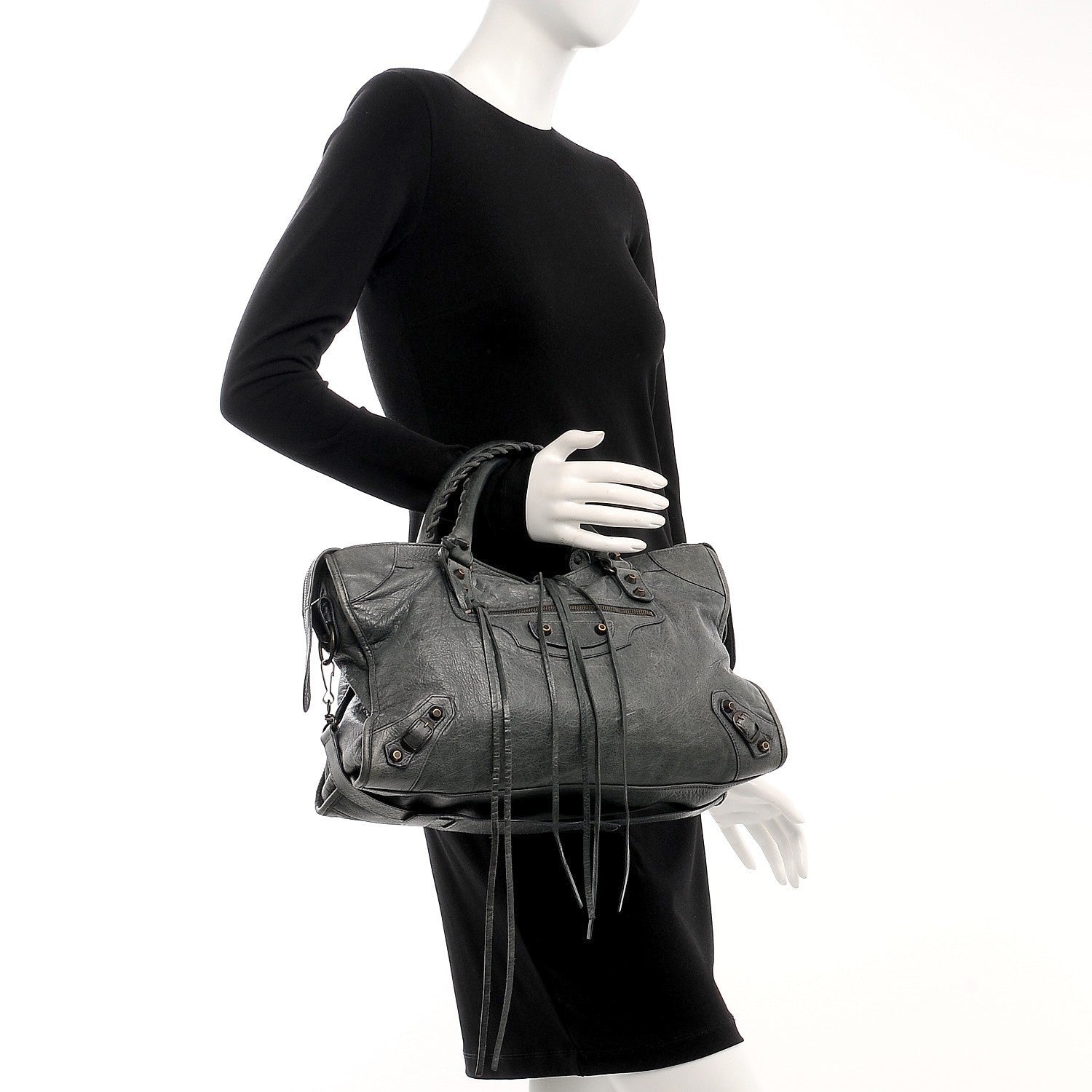 Balenciaga Agneau Classic Hardware City Anthracite 3 of 8