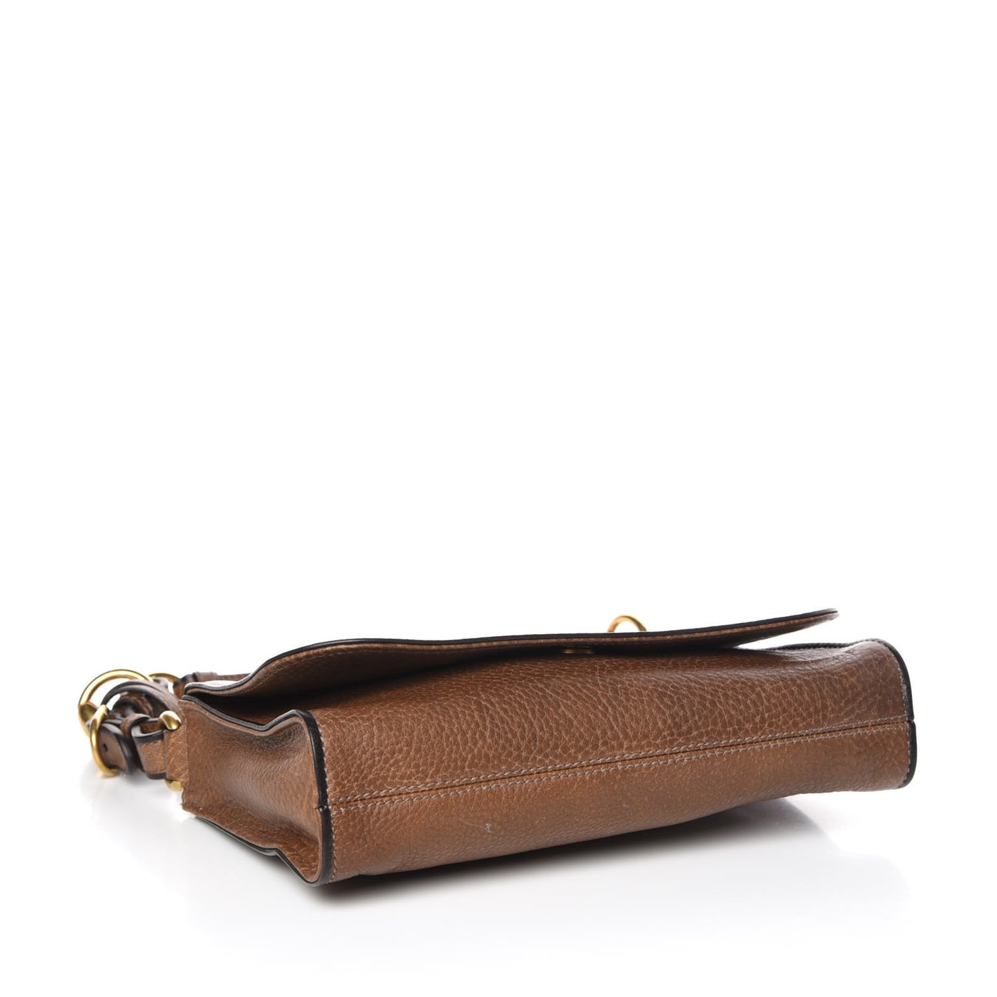 Calfskin Small Harness Shoulder Bag Acero Mushroom