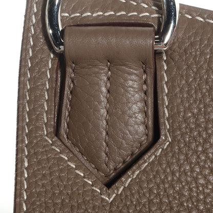 Hermes Taurillon Clemence Jypsiere 34 Etoupe 4 of 23