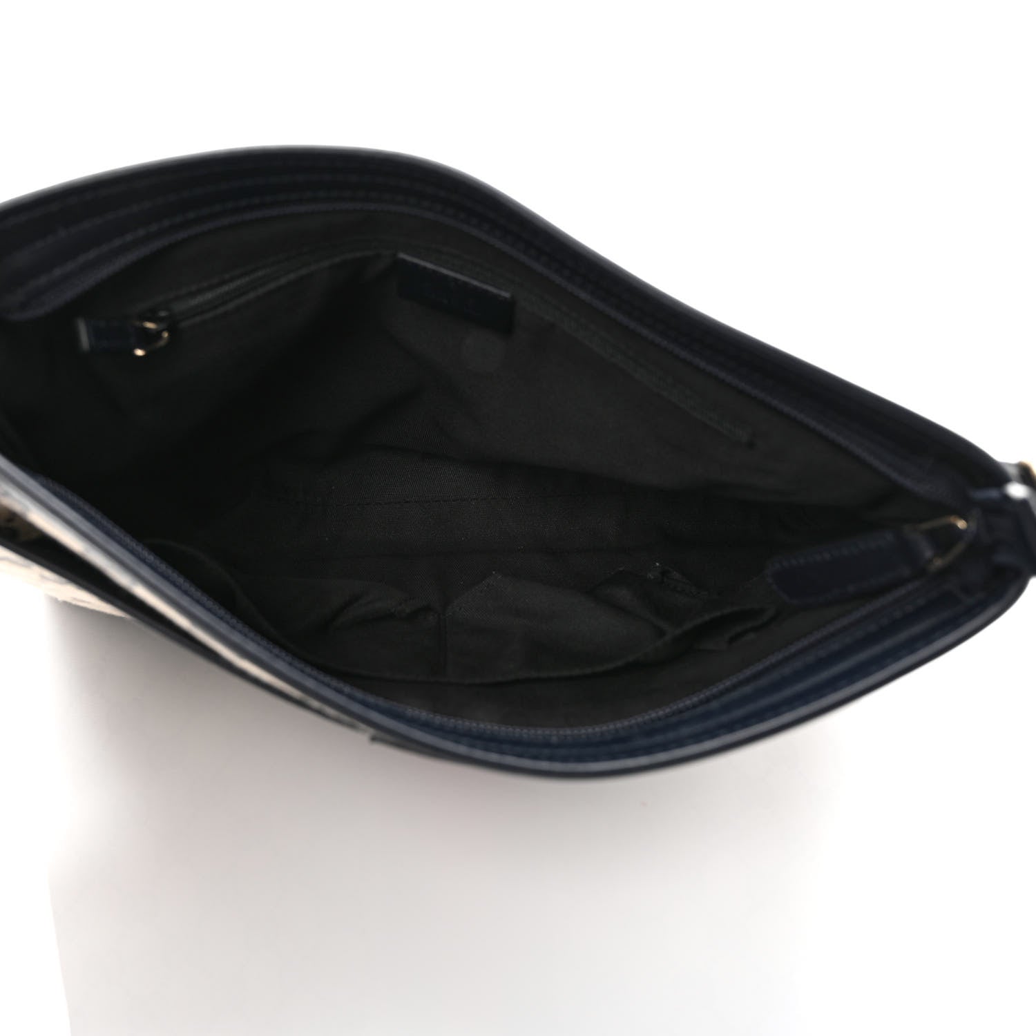Gucci GG Supreme Monogram Web Flat Messenger Bag Navy 5 of 10