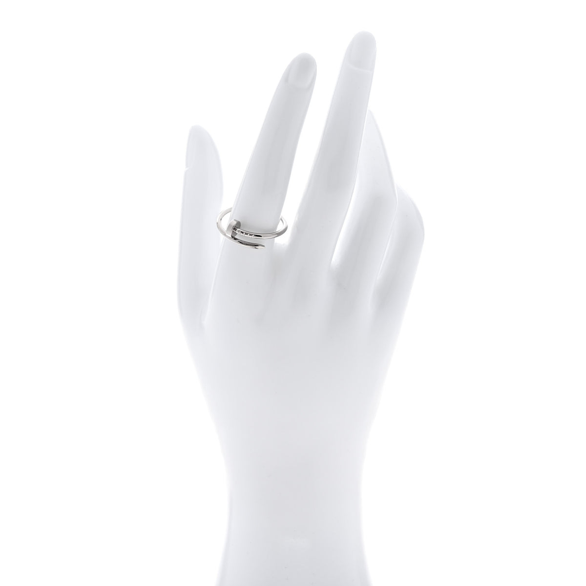 Cartier 18K White Gold Small Juste Un Clou Ring 62 10 2 of 6