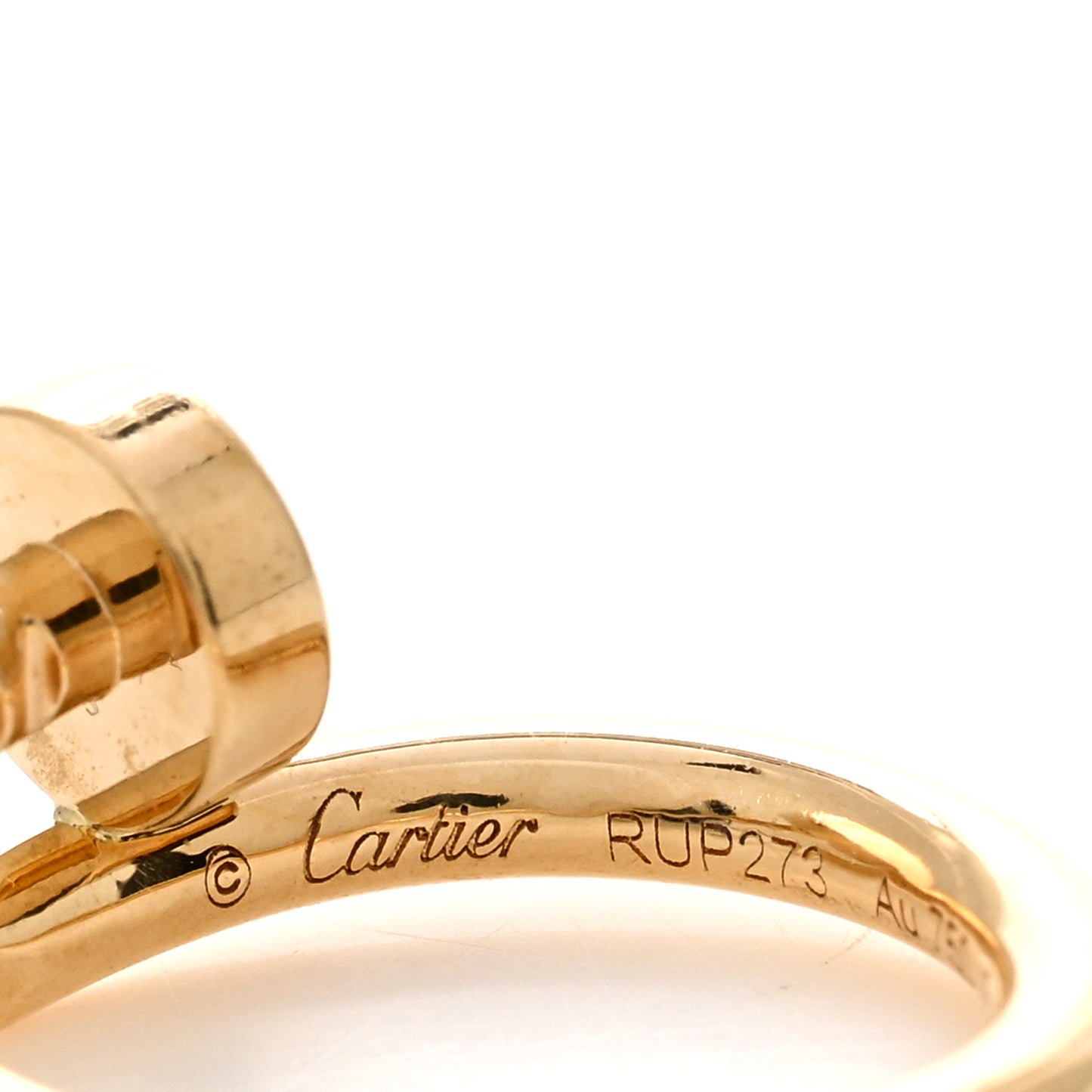 18K Yellow Gold Juste Un Clou Single Hoop Earring