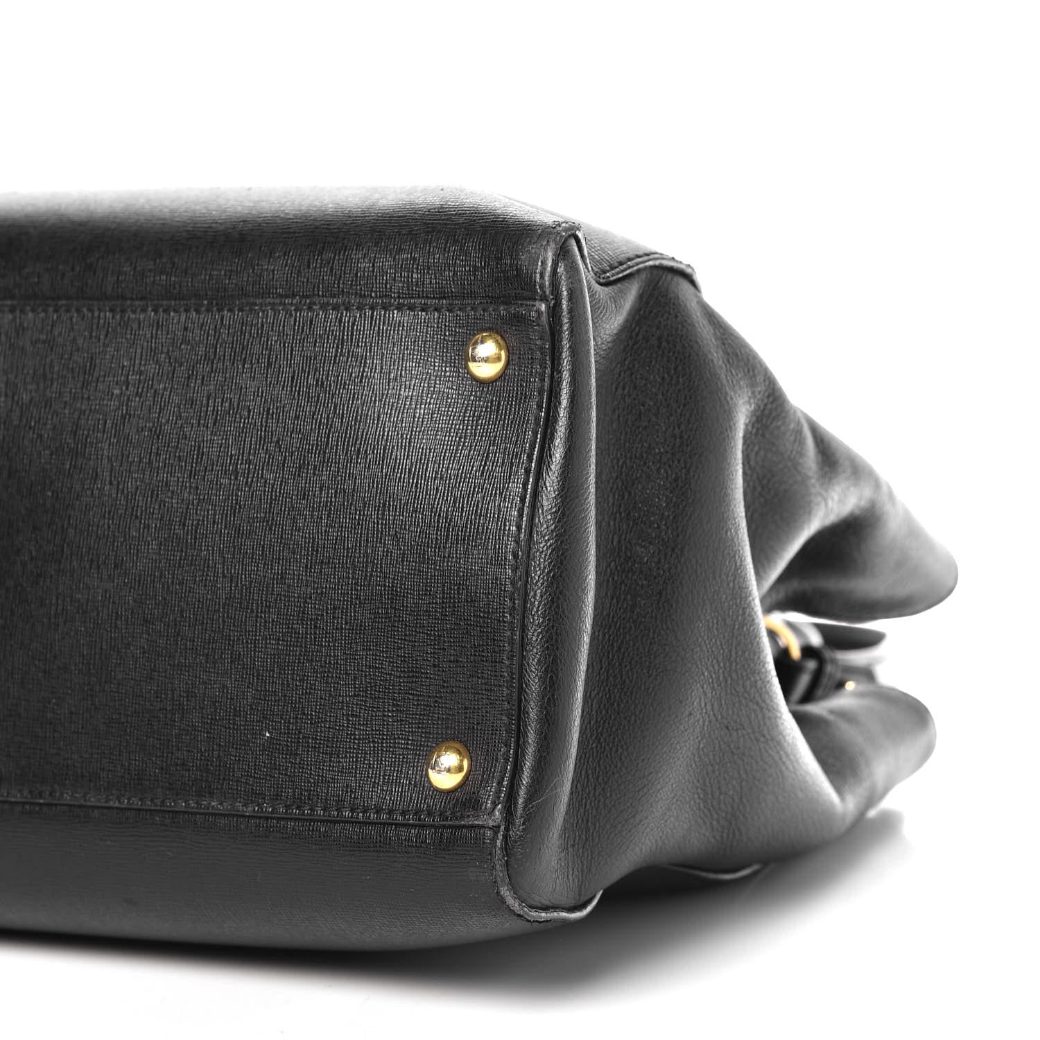 Fendi Vitello Elite Regular 2Jours Tote Black 9 of 21