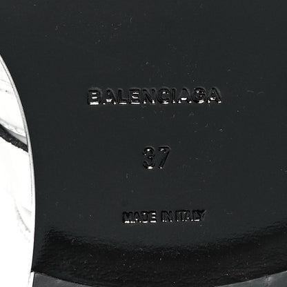 Balenciaga Brushed Calfskin Ceinture Ankle Boots 37 White 6 of 9