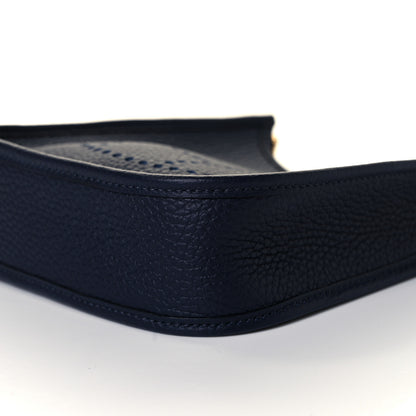 Hermes Taurillon Clemence Evelyne TPM Bleu Nuit 8 of 9