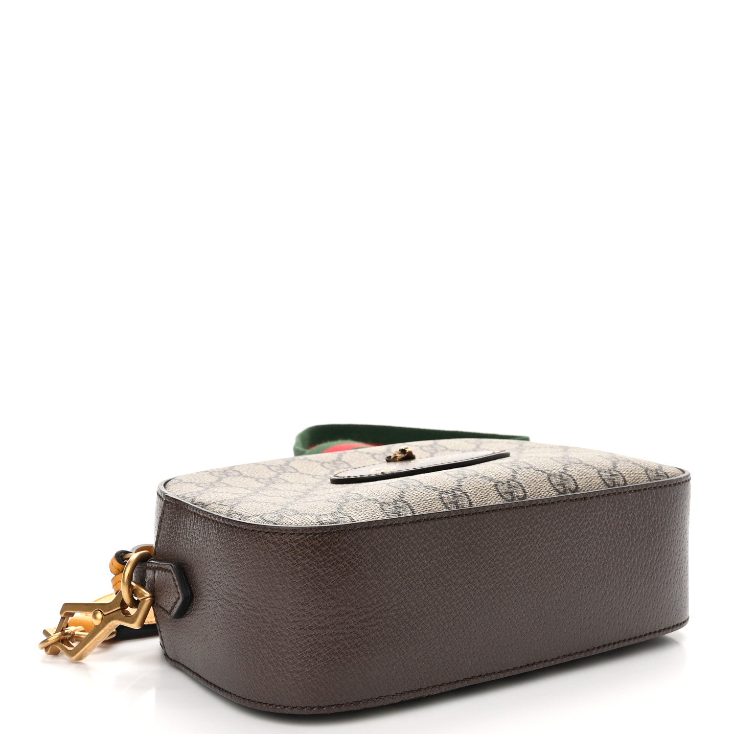Gucci GG Supreme Monogram Web Neo Vintage Shoulder Bag Beige New Acero Crop 4 of 13