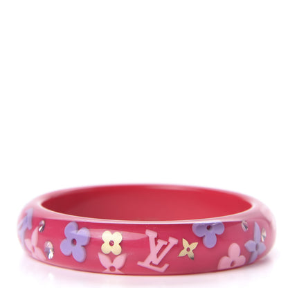 Louis Vuitton Resin Swarovski Large Inclusion Bracelet GM Rose Pop 3 of 5