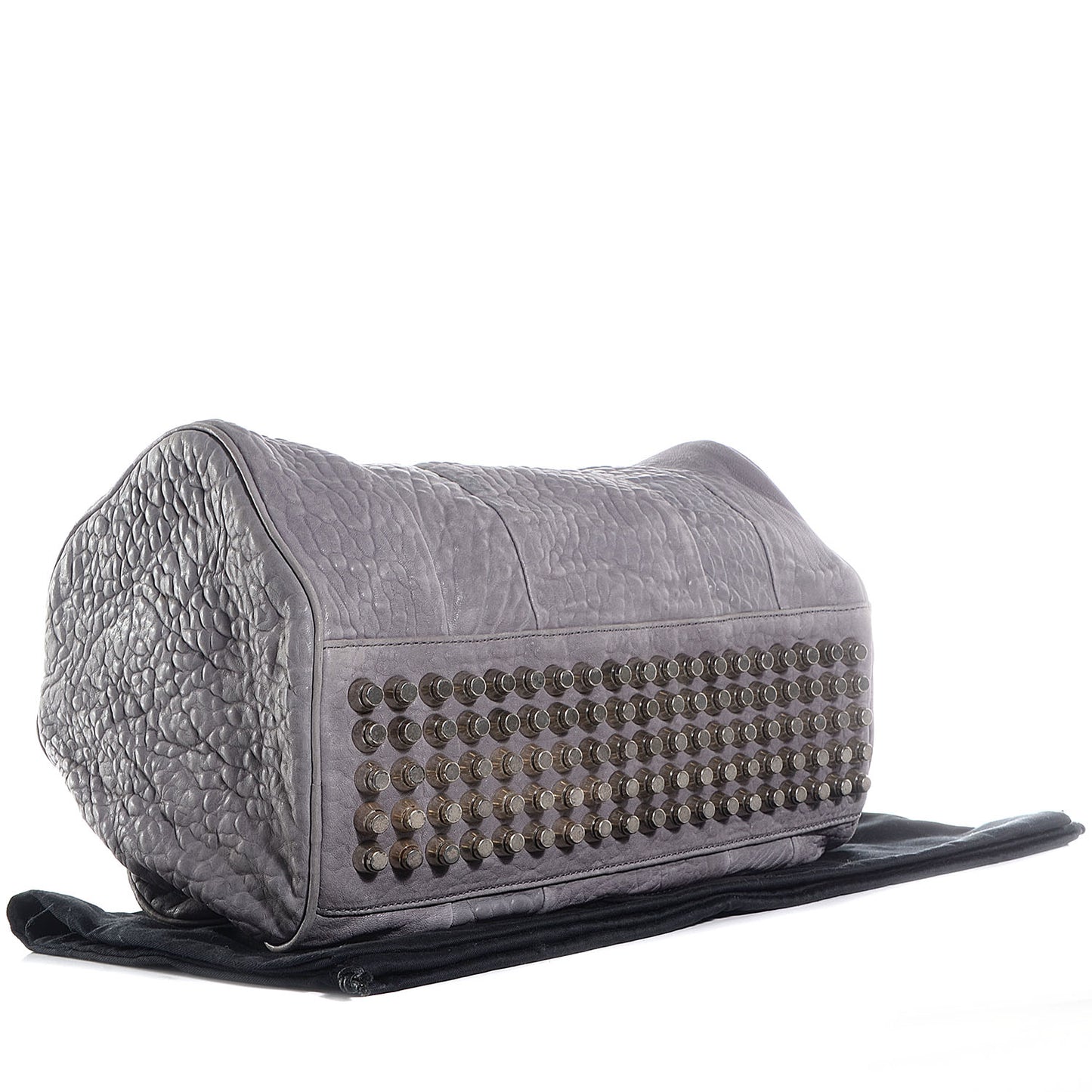 Pebbled Lambskin Rocco Dove Grey