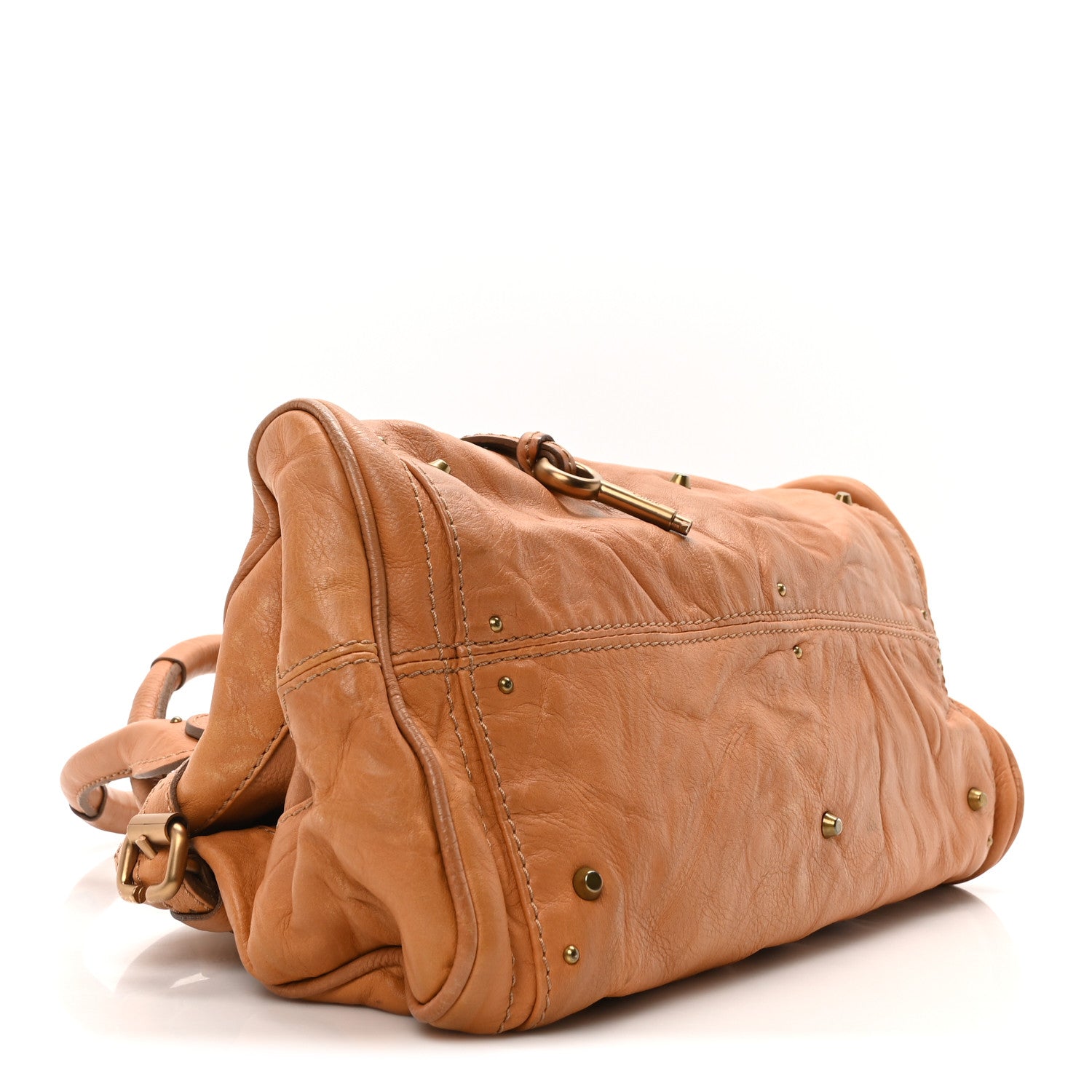 Chloe Calfskin Medium Paddington Satchel Tan 4 of 9