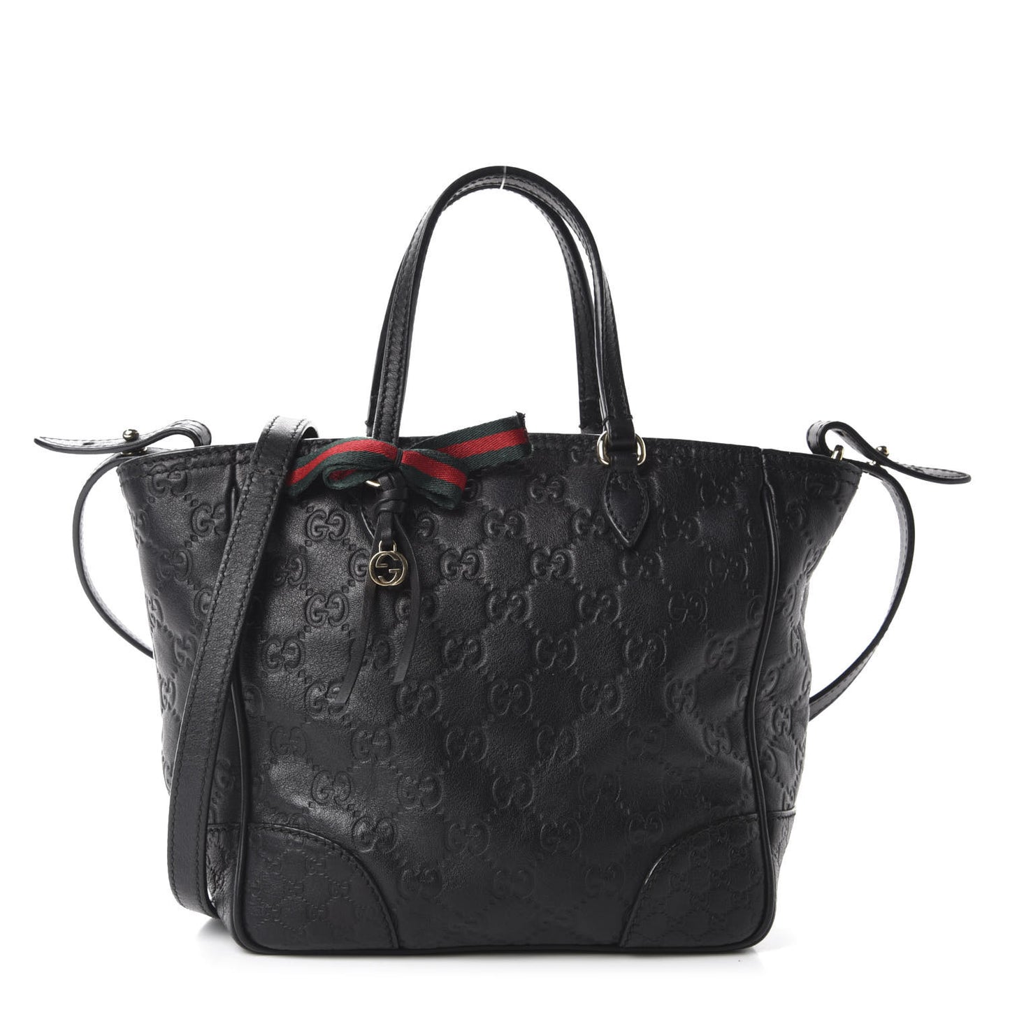Guccissima Mini Bree Top Handle Bag Black