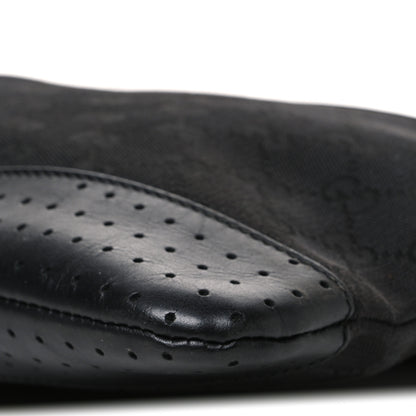 Gucci Monogram Calfskin Perforated Medium Flat Messenger Bag Black 9 of 10