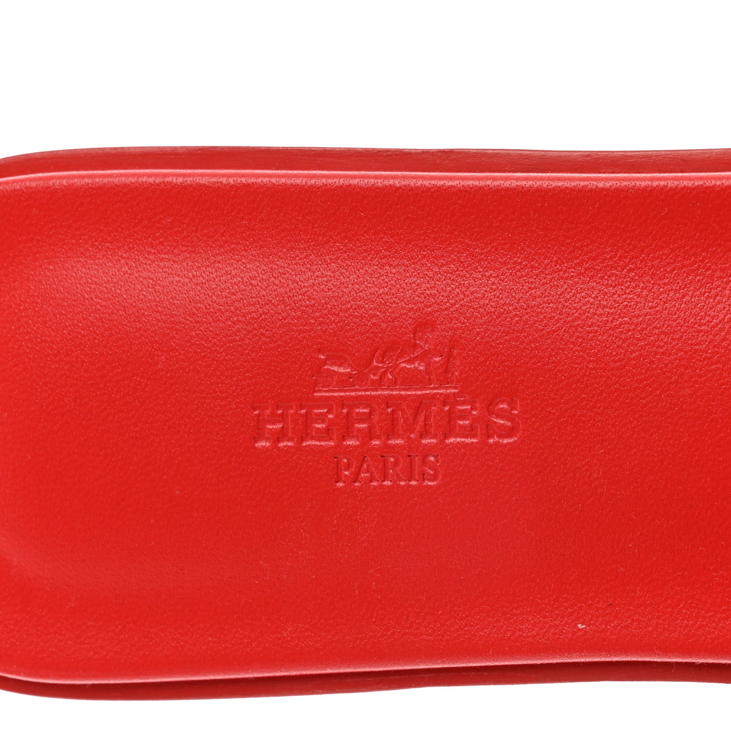 Hermes Suede Goatskin Oran Sandals 39.5 Rouge Grenadine 7 of 8