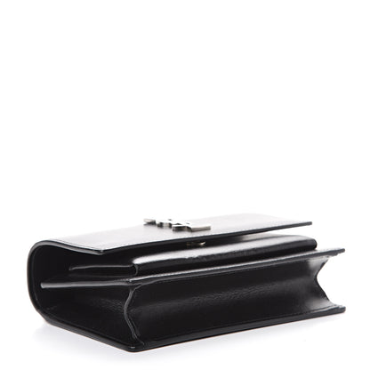 Saint Laurent Calfskin Monogram Sunset Chain Wallet Black 3 of 10