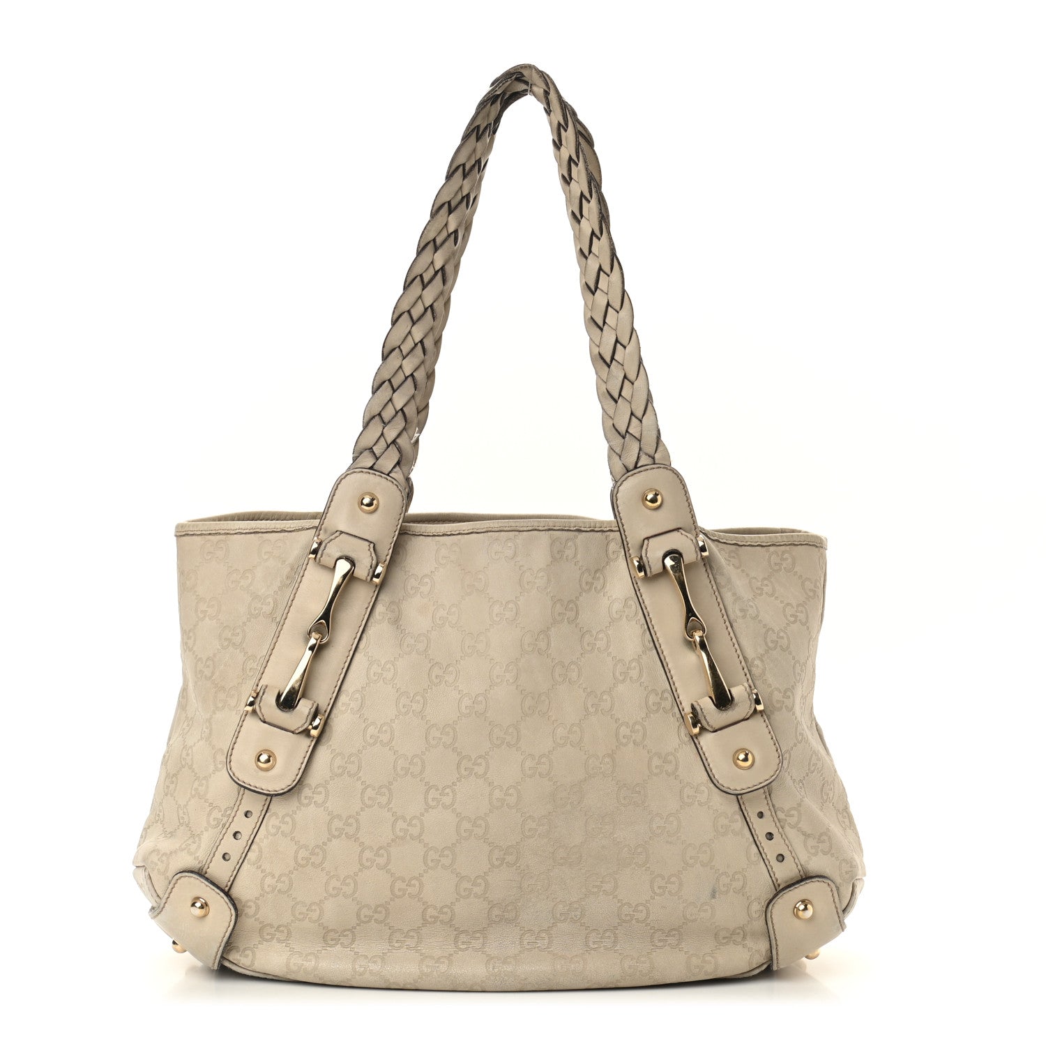 Gucci Guccissima Small Pelham Shoulder Bag Off White 1 of 17