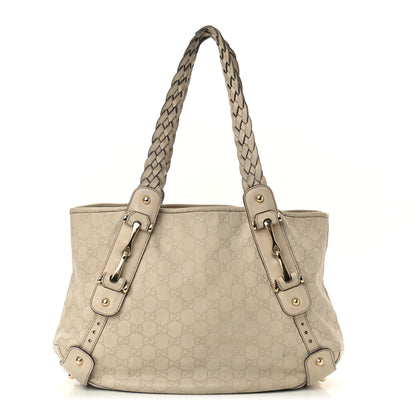 Gucci Guccissima Small Pelham Shoulder Bag Off White 1 of 17