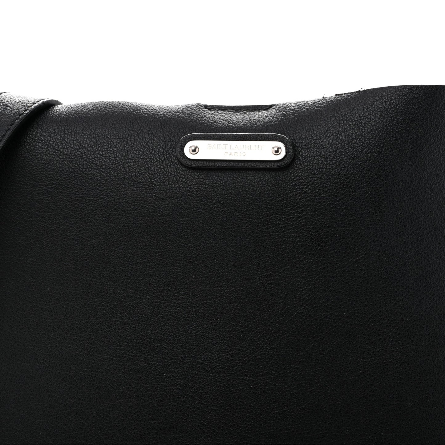Calfskin Bold Shopping Tote Black