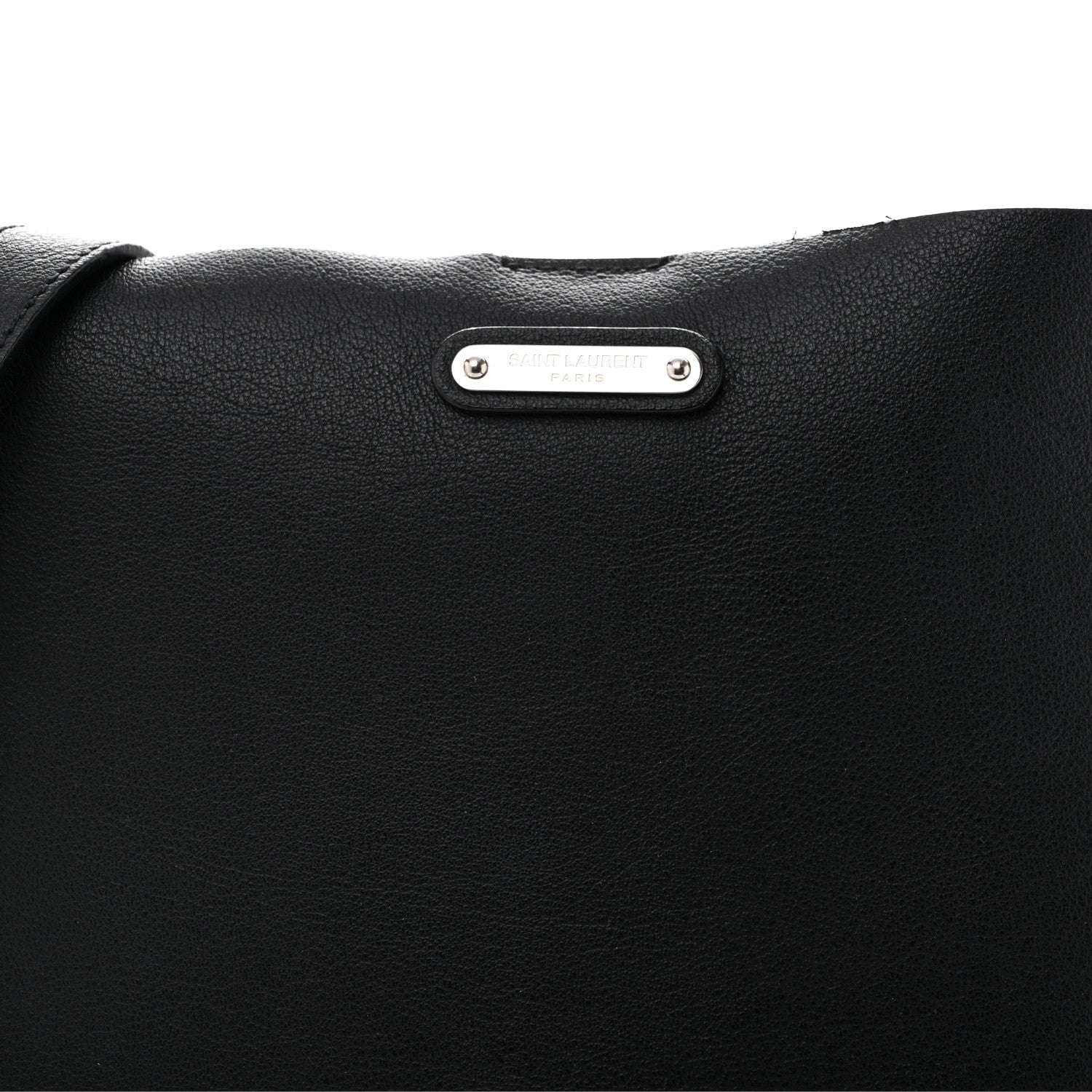 Saint Laurent Calfskin Bold Shopping Tote Black 9 of 15