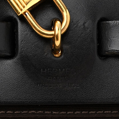 Hermes Military Toile Vache Hunter Herbag Zip Retourne 31 PM Ebene Black 7 of 15