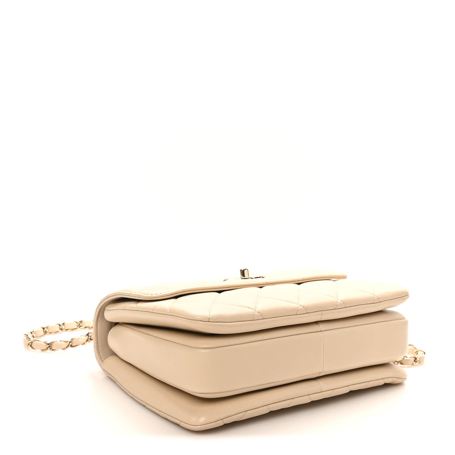 Chanel Lambskin Quilted Small Trendy CC Dual Handle Flap Bag Light Beige 4 of 10