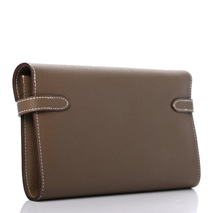 Hermes Epsom Kelly Longue Wallet Etoupe 3 of 7