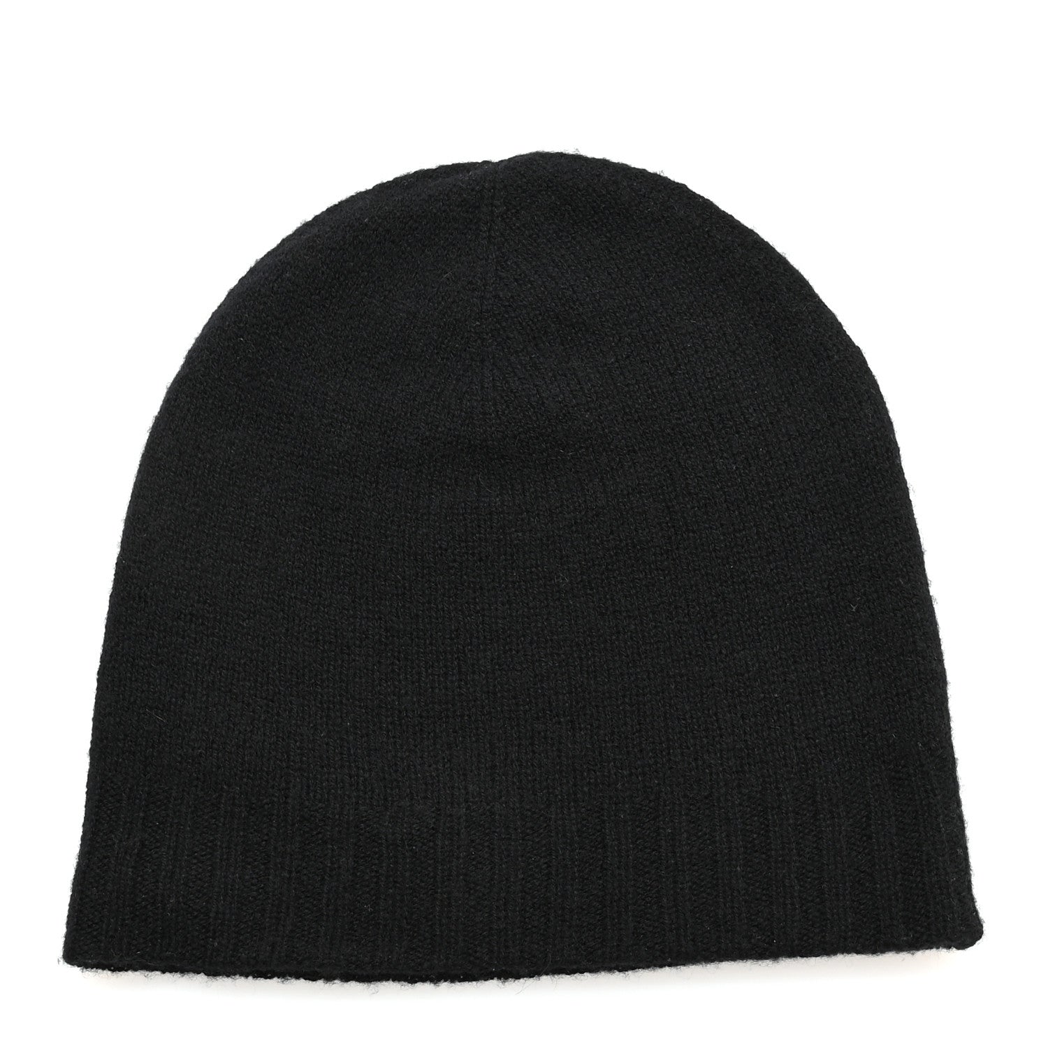 Chanel Cashmere CC Beanie Hat Black 3 of 6