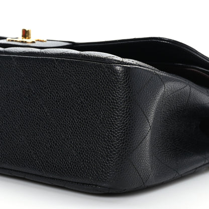 Chanel Caviar Quilted Jumbo Double Flap Black 9 of 9