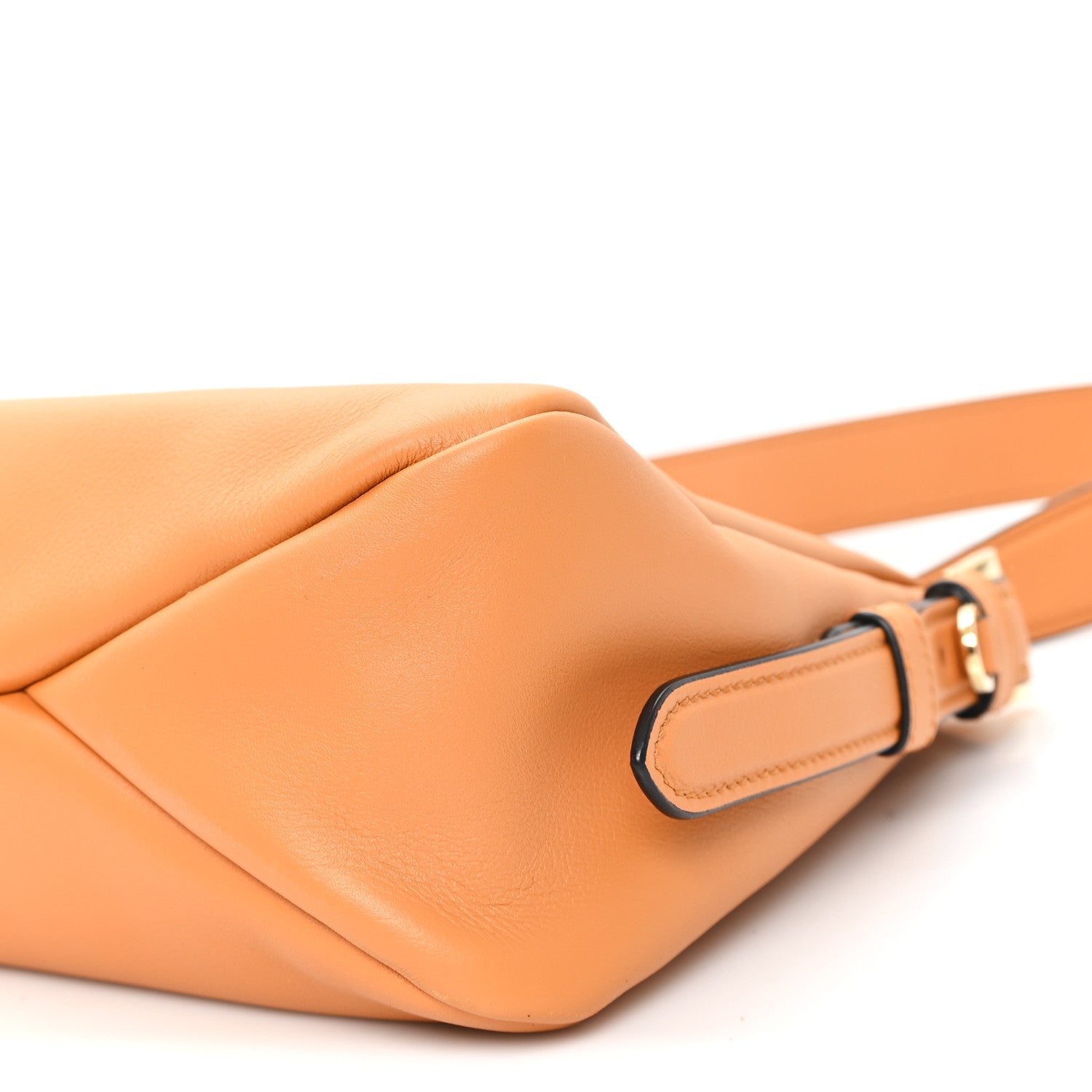 Prada Soft Calfskin Medium Aimee Shoulder Bag Caramel 9 of 9