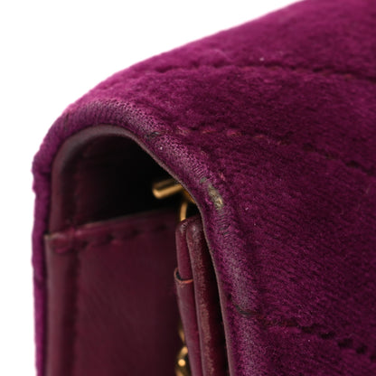 Gucci Velvet Matelasse GG Marmont Mini Bag Fuchsia Violet Cyclamen 14 of 14