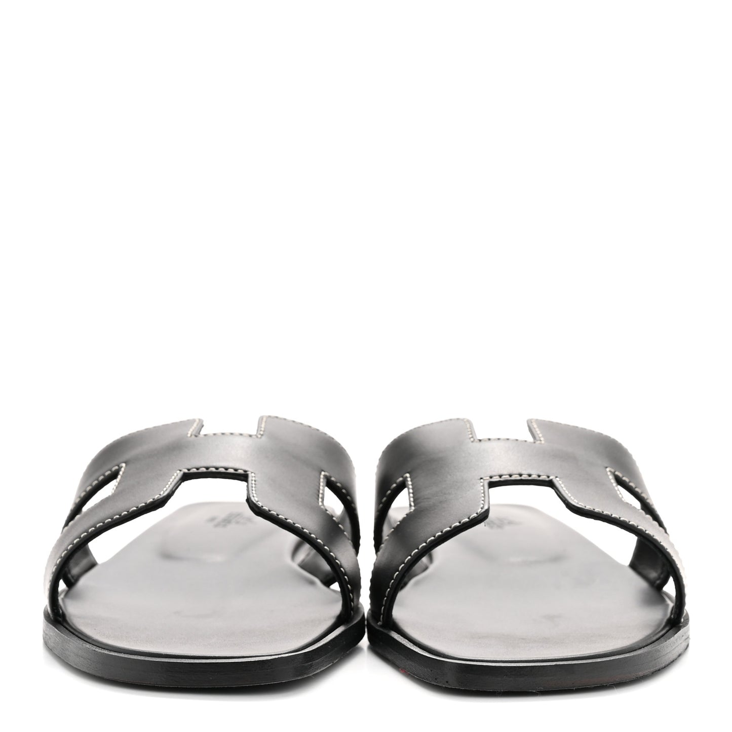 Box Calfskin Oran Sandals 37.5 Black