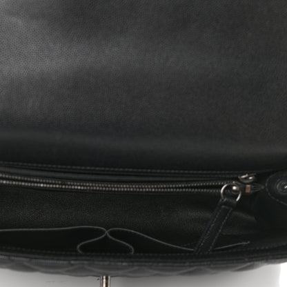 Chanel Caviar Quilted Medium Coco Handle Flap Black 5 of 10
