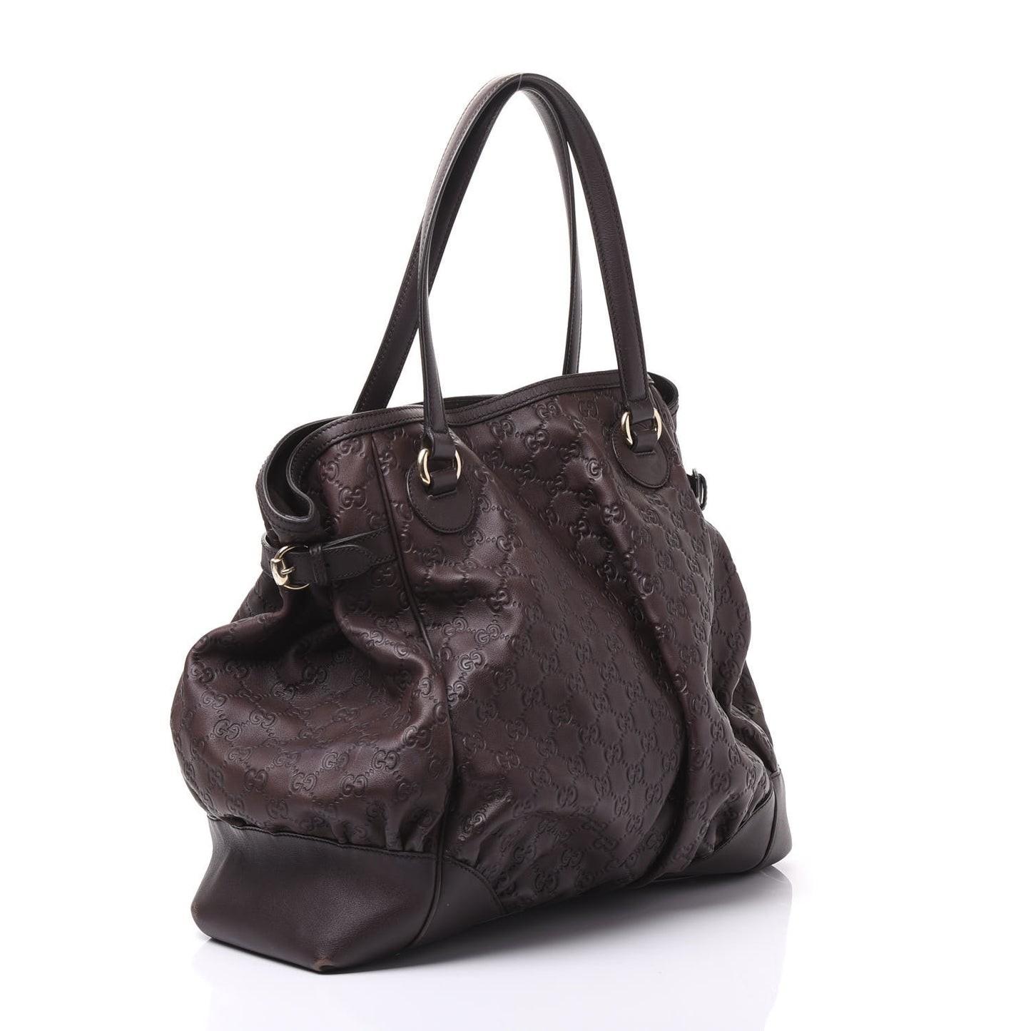 Guccissima Full Moon Tote Brown