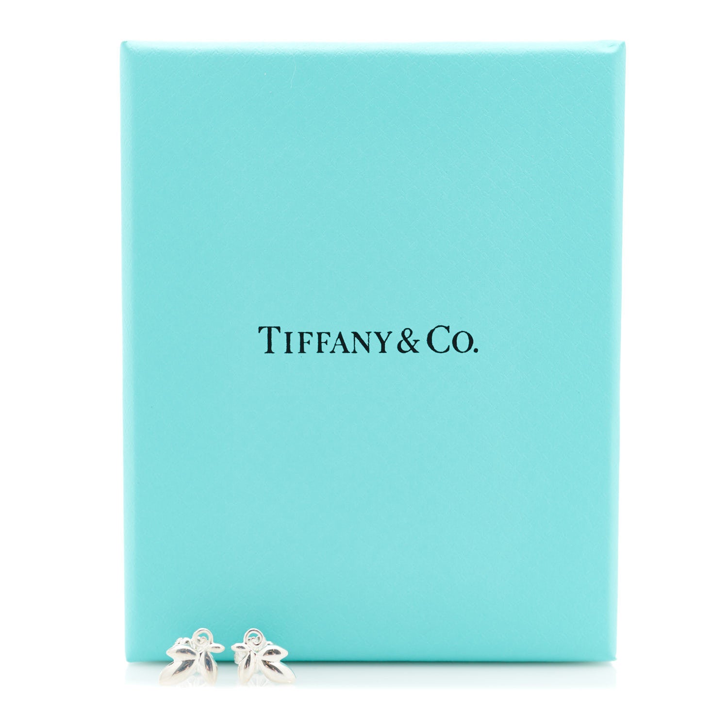 Tiffany Sterling Silver Paloma Picasso Olive Leaf Earrings 5 of 5