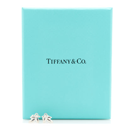 Tiffany Sterling Silver Paloma Picasso Olive Leaf Earrings 5 of 5