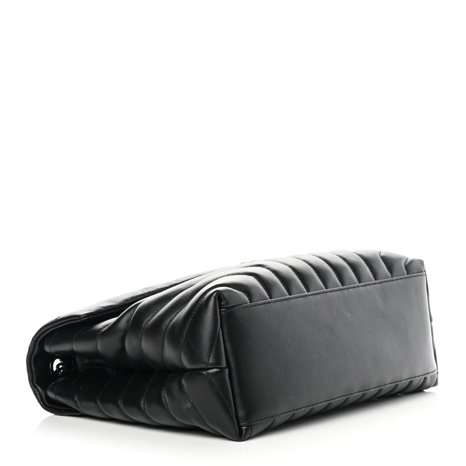 Saint Laurent Calfskin Y Quilted Monogram Monochrome Medium Loulou Chain Satchel Black 4 of 14