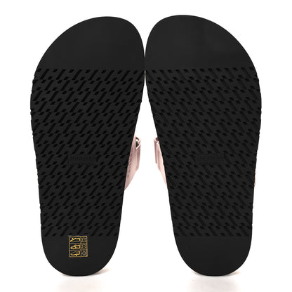Hermes Calfskin Womens Chypre Sandals 38 Rose Cannon 5 of 9