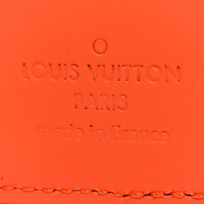 Louis Vuitton Grained Calfskin Aerogram Pocket Organizer Orange 6 of 7