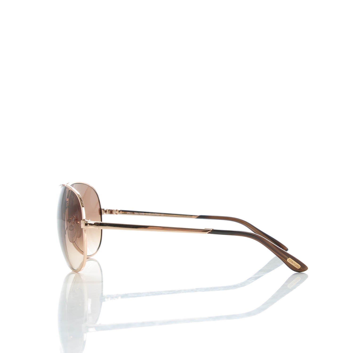 Tom Ford Metal Charles Aviator Sunglasses TF35 Gold 2 of 6
