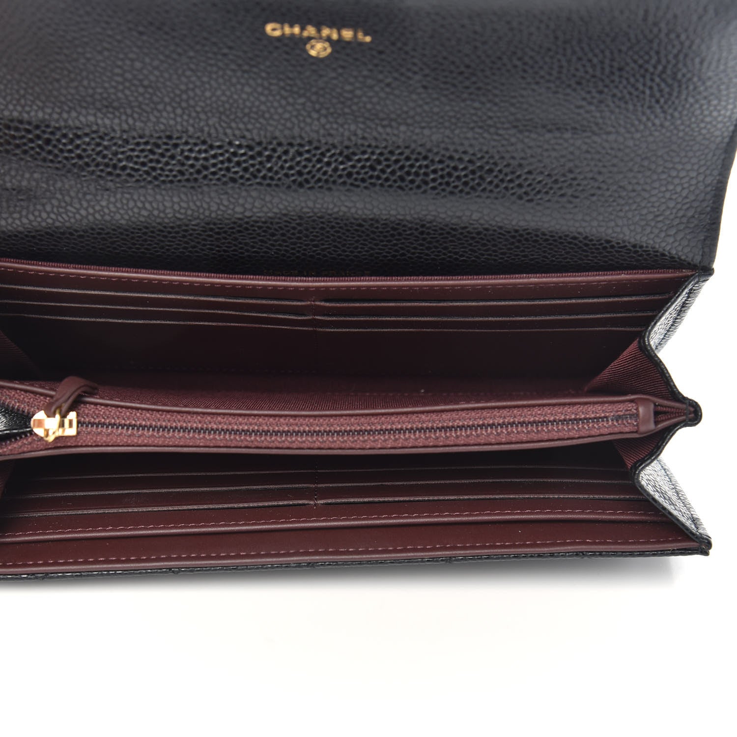 Chanel Caviar Quilted Large Gusset Flap Wallet Black 5 of 9