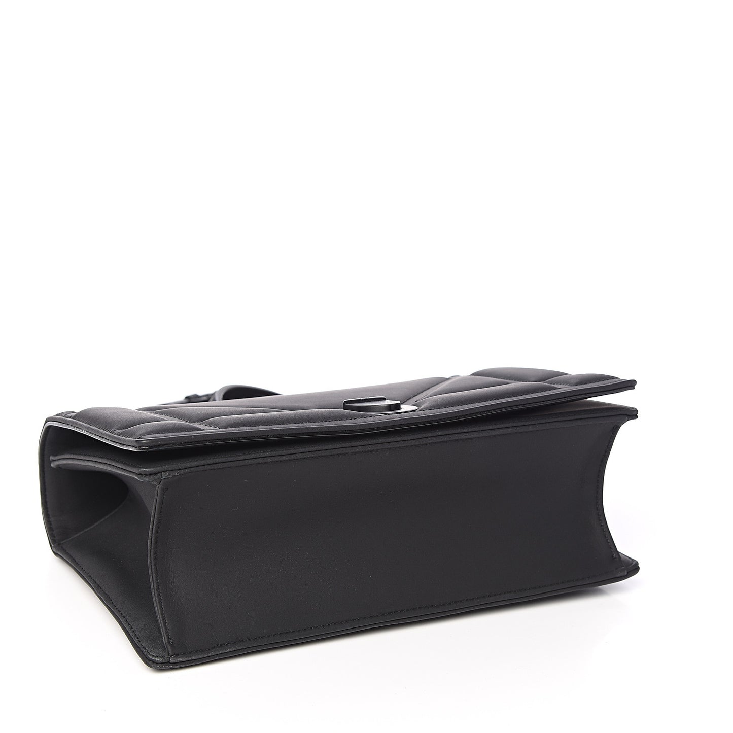 Ultra Matte Calfskin Medium Diorama Flap Bag Black