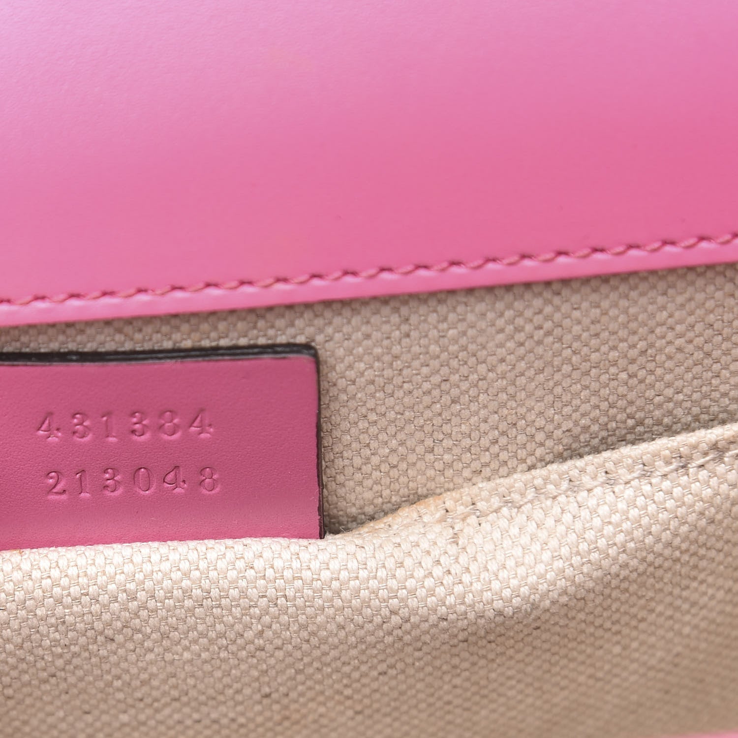 Gucci Knight Calfskin Small GG Marmont Chain Handle Bag Pink Tropical Flower 7 of 13
