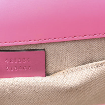 Gucci Knight Calfskin Small GG Marmont Chain Handle Bag Pink Tropical Flower 7 of 13