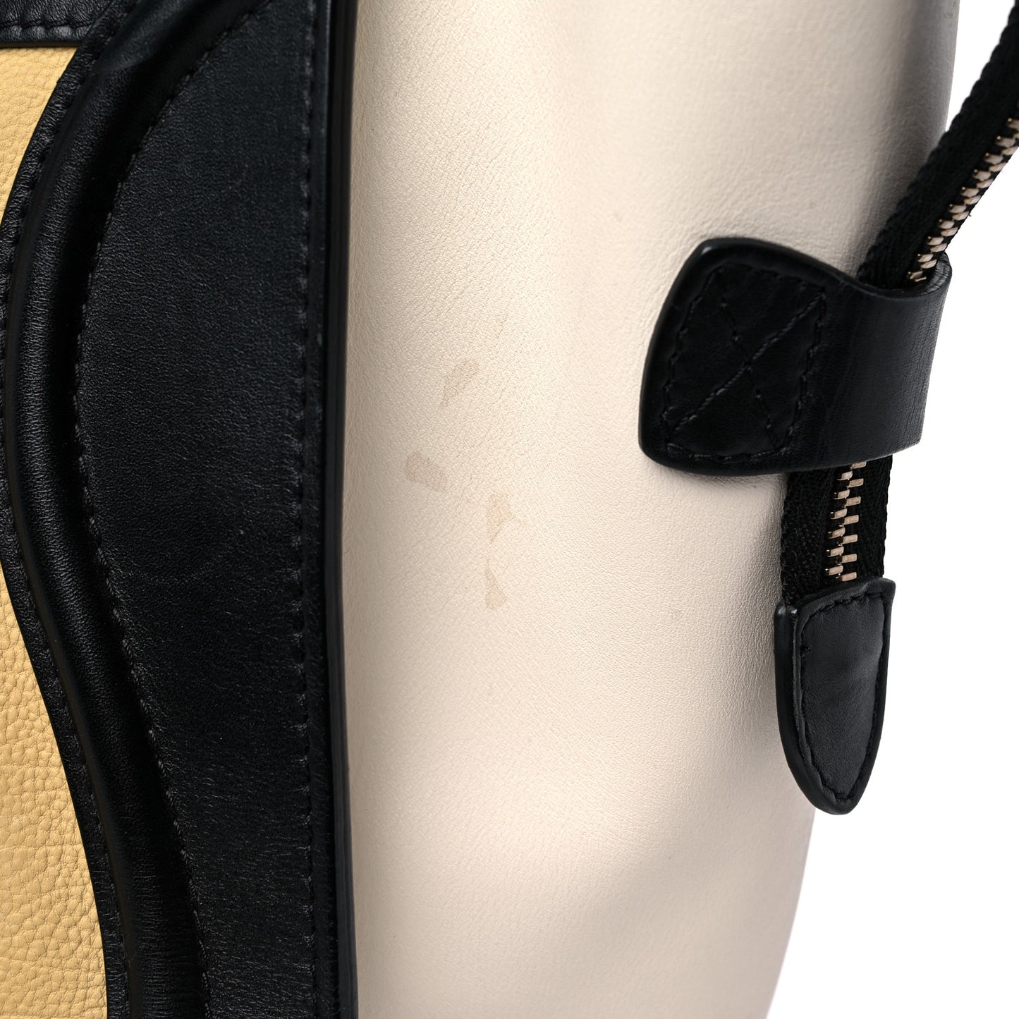 Velluto Calfskin Tri-Color Mini Luggage Vanilla