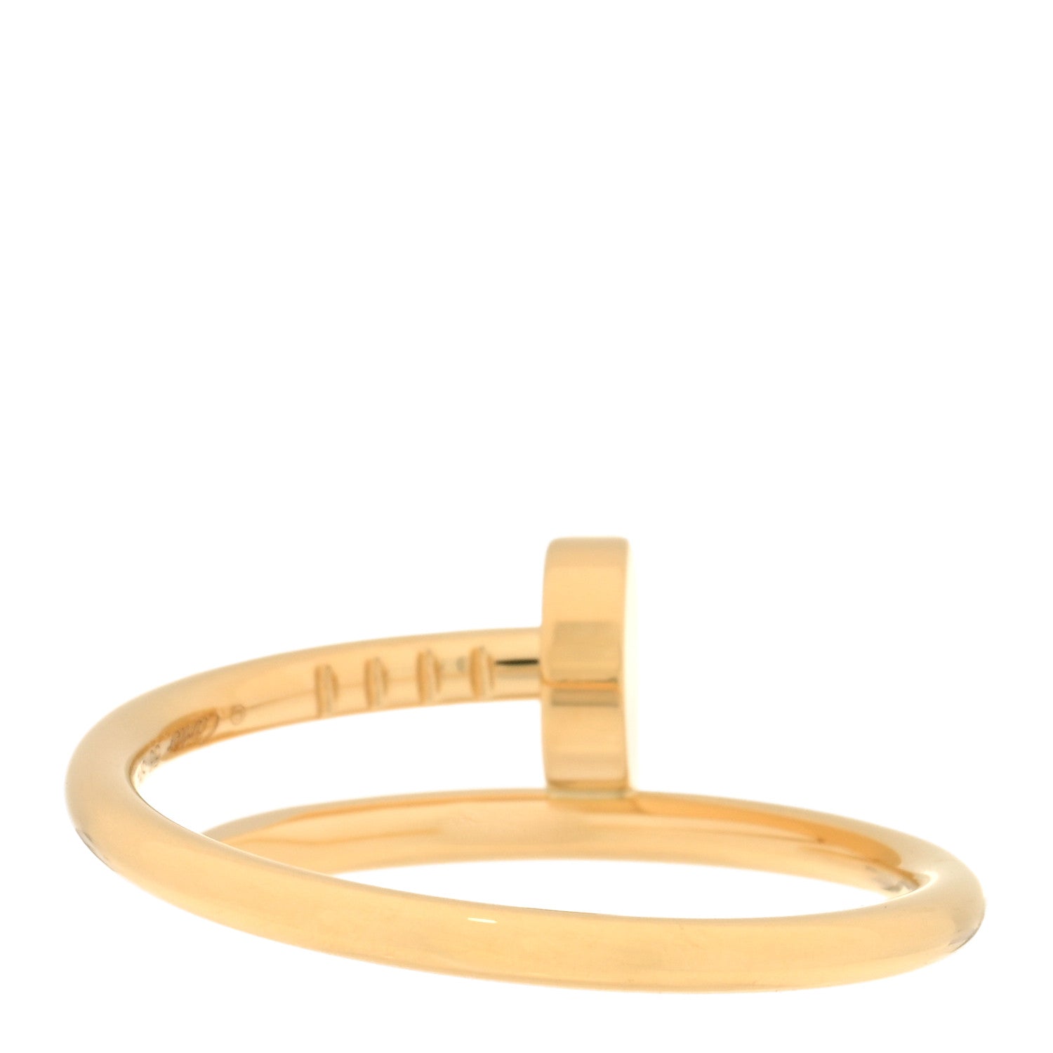 Cartier 18K Yellow Gold Small Juste Un Clou Ring 53 6.25 3 of 5